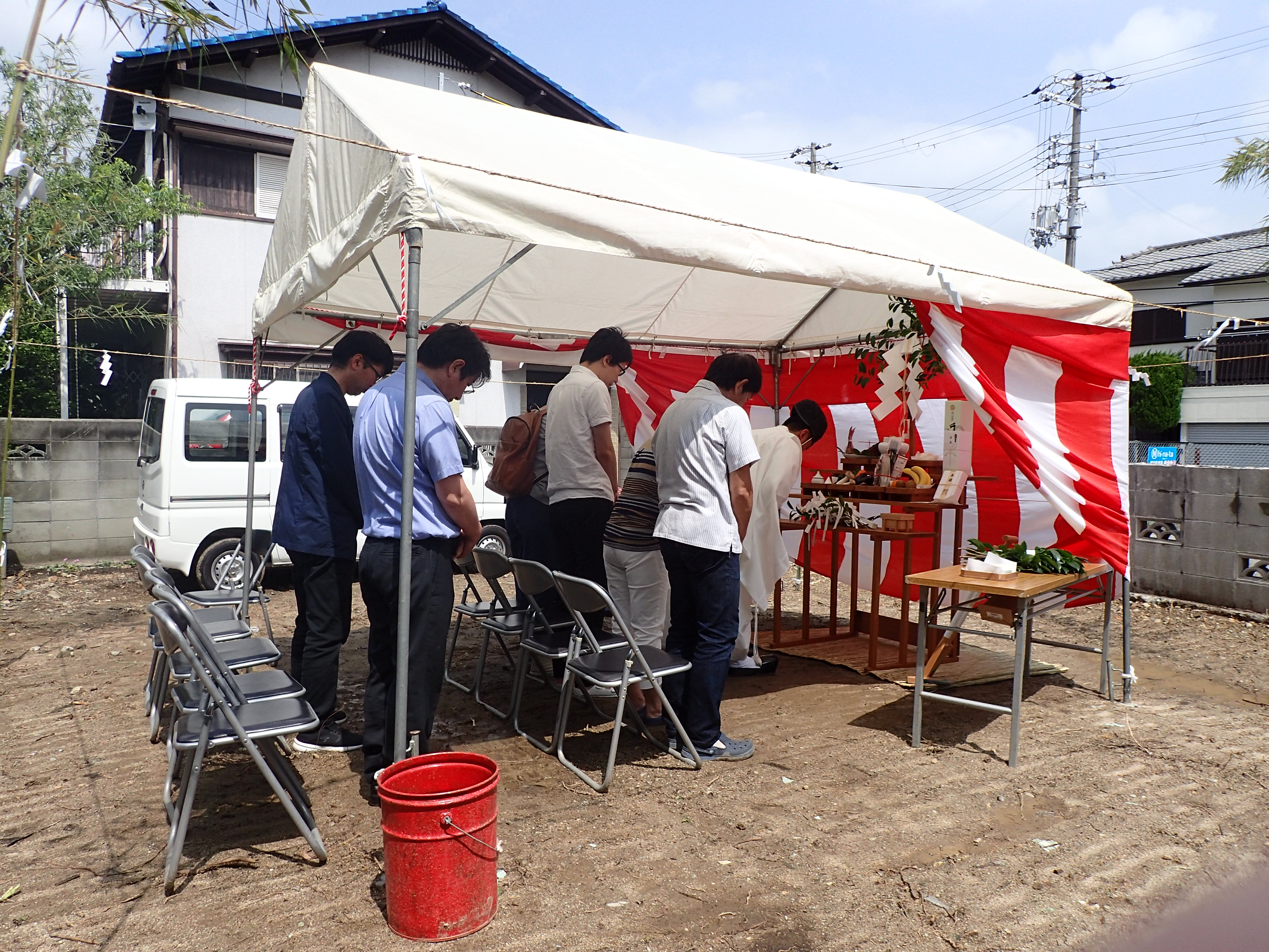 宝塚市逆瀬川の家地鎮祭20180609-3の画像